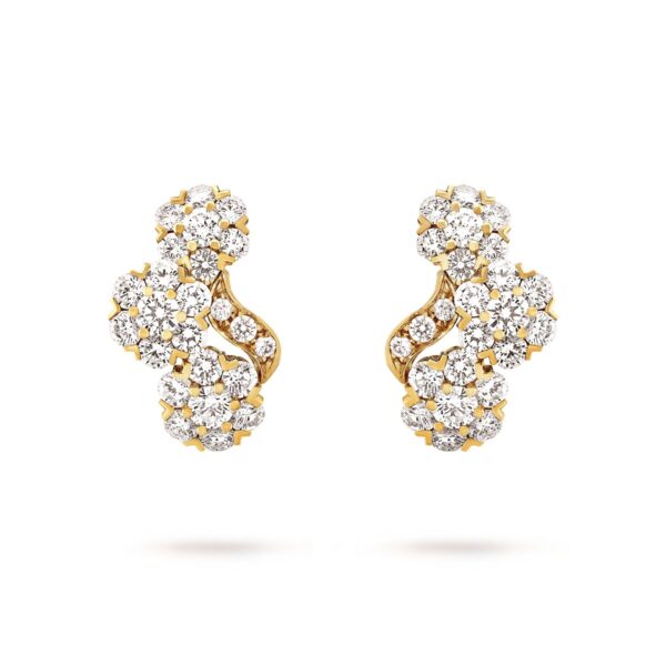 Van Cleef & Arpels Snowflake Trois Fleurs Серьги